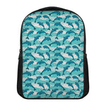 Dolphins In The Ocean Pattern Print Casual Backpack