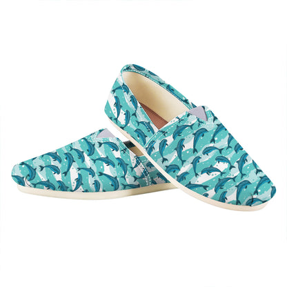 Dolphins In The Ocean Pattern Print Casual Shoes