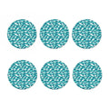 Dolphins In The Ocean Pattern Print Coaster Set