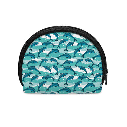 Dolphins In The Ocean Pattern Print Coin Purse