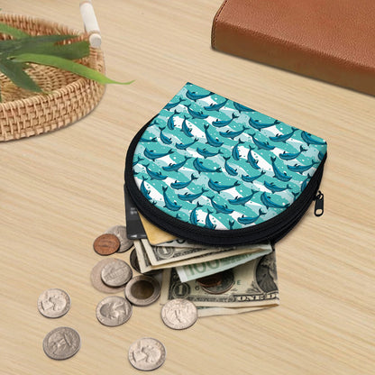 Dolphins In The Ocean Pattern Print Coin Purse