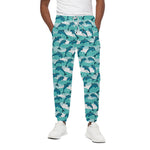 Dolphins In The Ocean Pattern Print Cotton Pants