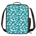 Dolphins In The Ocean Pattern Print Crossbody Lunch Bag