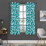 Dolphins In The Ocean Pattern Print Curtain