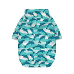Dolphins In The Ocean Pattern Print Dog Zip Up Hoodie