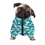 Dolphins In The Ocean Pattern Print Dog Zip Up Jacket