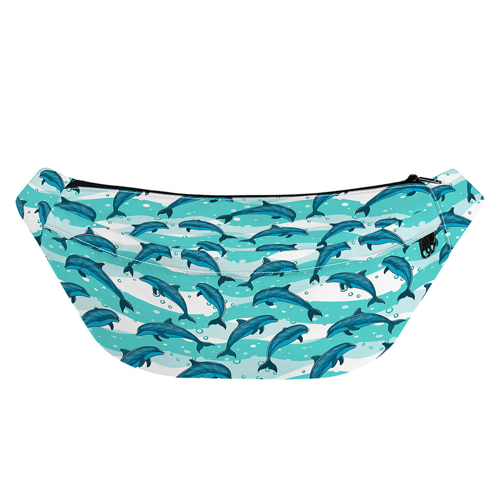 Dolphins In The Ocean Pattern Print Fanny Pack
