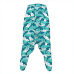 Dolphins In The Ocean Pattern Print Hammer Pants