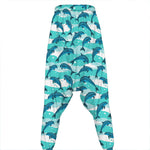 Dolphins In The Ocean Pattern Print Hammer Pants