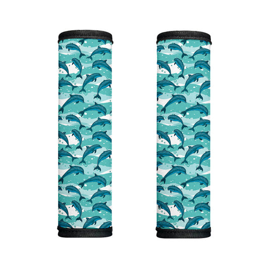 Dolphins In The Ocean Pattern Print Handle Covers