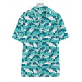 Dolphins In The Ocean Pattern Print Hawaiian Shirt