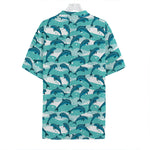 Dolphins In The Ocean Pattern Print Hawaiian Shirt