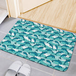 Dolphins In The Ocean Pattern Print Indoor Door Mat