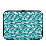 Dolphins In The Ocean Pattern Print Laptop Sleeve