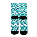 Dolphins In The Ocean Pattern Print Long Socks