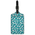 Dolphins In The Ocean Pattern Print Luggage Tag