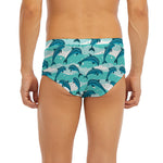 Dolphins In The Ocean Pattern Print Men's Briefs