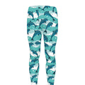 Dolphins In The Ocean Pattern Print Men's Leggings