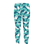 Dolphins In The Ocean Pattern Print Men's leggings