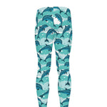 Dolphins In The Ocean Pattern Print Men's leggings