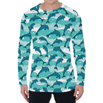 Dolphins In The Ocean Pattern Print Men's Long Sleeve T-Shirt
