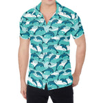 Dolphins In The Ocean Pattern Print Men's Shirt