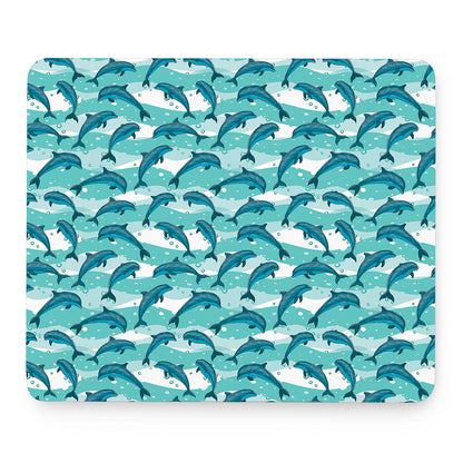 Dolphins In The Ocean Pattern Print Mouse Pad