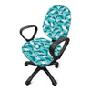 Dolphins In The Ocean Pattern Print Office Chair Cover