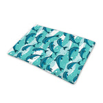 Dolphins In The Ocean Pattern Print Pet Cooling Mat Cover