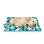 Dolphins In The Ocean Pattern Print Pet Cooling Mat Cover