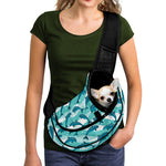 Dolphins In The Ocean Pattern Print Pet Sling Carrier