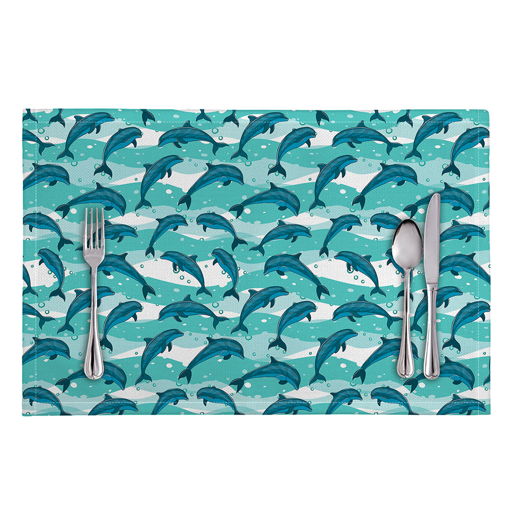 Dolphins In The Ocean Pattern Print Placemat