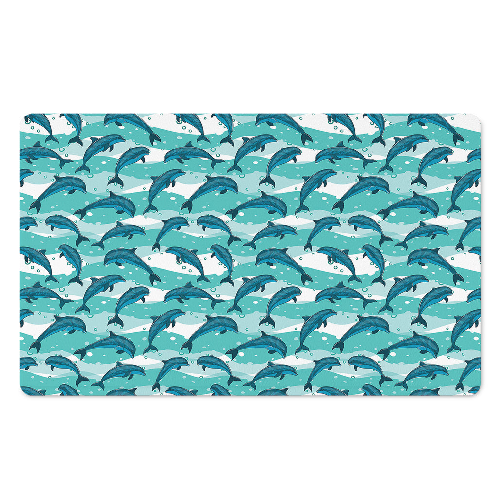 Dolphins In The Ocean Pattern Print Polyester Doormat