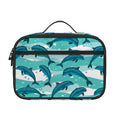 Dolphins In The Ocean Pattern Print Portable Lunch Bag