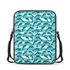 Dolphins In The Ocean Pattern Print Rectangular Crossbody Bag