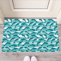 Dolphins In The Ocean Pattern Print Rubber Doormat