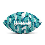 Dolphins In The Ocean Pattern Print Rugby Ball