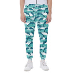 Dolphins In The Ocean Pattern Print Scuba Joggers