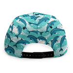 Dolphins In The Ocean Pattern Print Snapback Cap