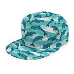 Dolphins In The Ocean Pattern Print Snapback Cap