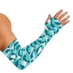 Dolphins In The Ocean Pattern Print Sun Protection Arm Sleeves
