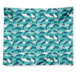 Dolphins In The Ocean Pattern Print Tapestry