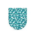 Dolphins In The Ocean Pattern Print Toilet Lid Cover