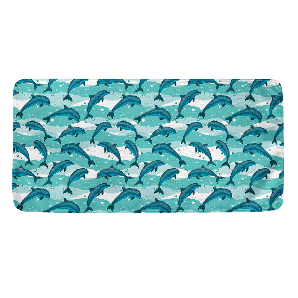 Dolphins In The Ocean Pattern Print Towel