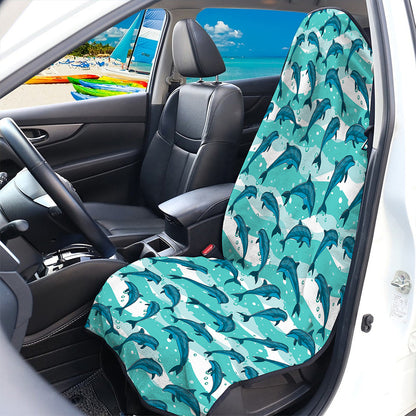 Dolphins In The Ocean Pattern Print Waterproof Car Seat Cover