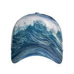 Dolphins Jumping Over Waves Print Baseball Cap