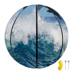 Dolphins Jumping Over Waves Print Basketball