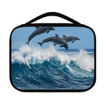 Dolphins Jumping Over Waves Print Classic Bible Case