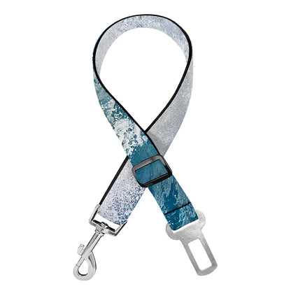 Dolphins Jumping Over Waves Print Dog Seat Belt