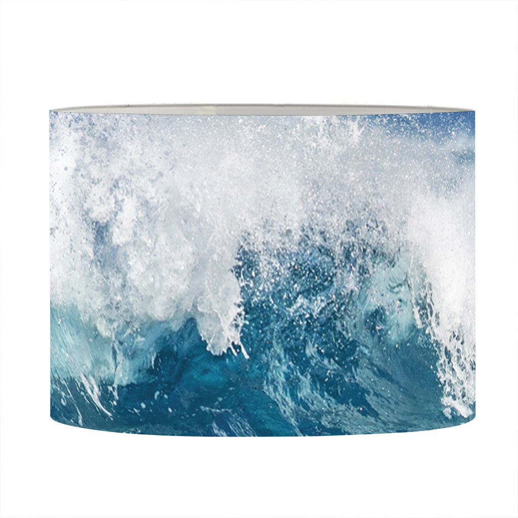 Dolphins Jumping Over Waves Print Drum Lamp Shade